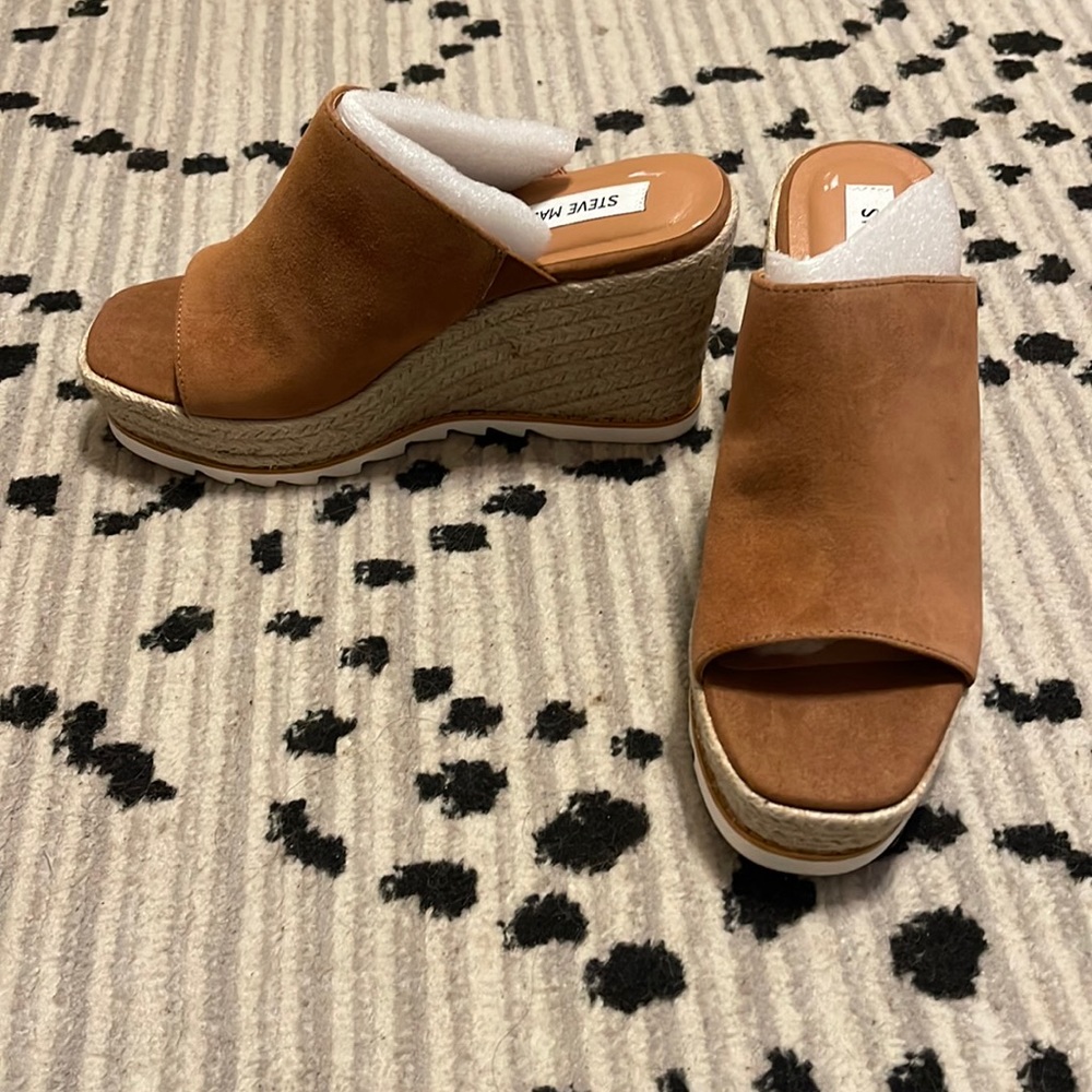NIB Steve Madden Yair Cognac Suede 7.5